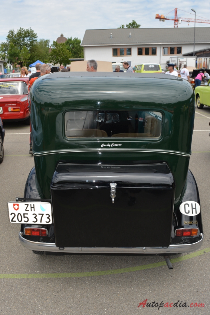 Fiat 508A Balilla 1932-1934 (1932-1934 Fiat 508 Balilla Berlina 2d), tył