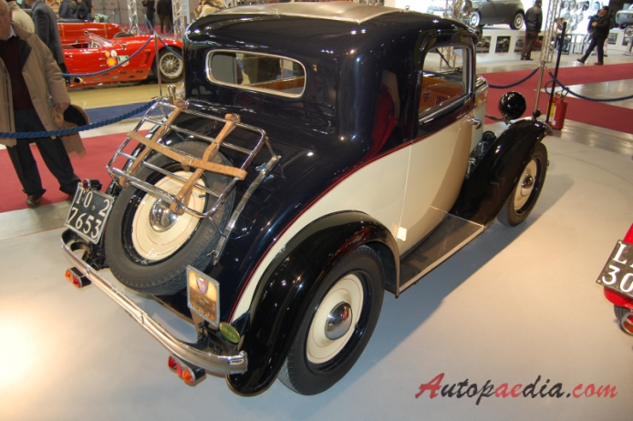 Fiat 508A Balilla 1932-1934 (1932 Fiat 508 Balilla Ghia Coupé 2d), prawy tył