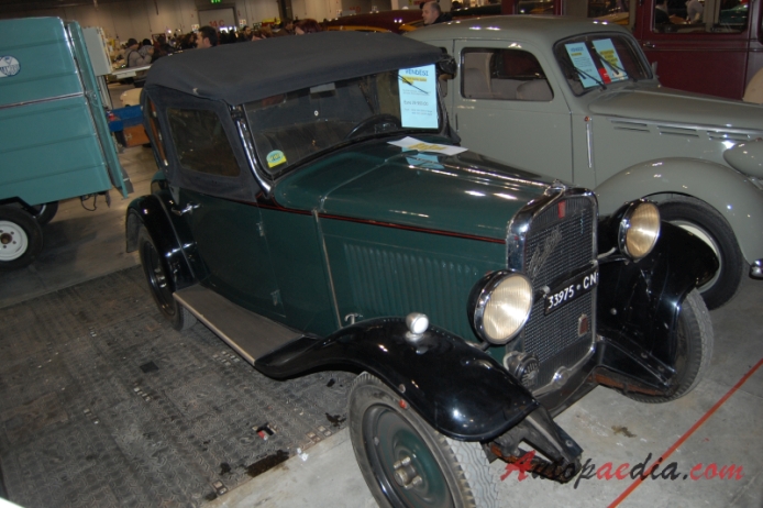Fiat 508A Balilla 1932-1934 (1932 Fiat 508 Balilla Spider 2d), prawy przód