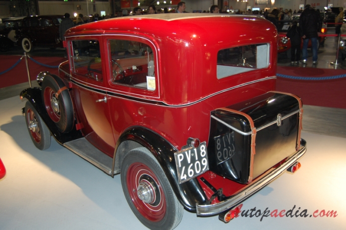 Fiat 508A Balilla 1932-1934 (1933 Fiat 508 Balilla Berlina Lusso 2d), lewy tył