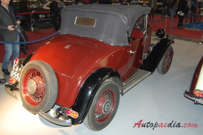 Fiat 508A Balilla 1932-1934 (1934 Fiat 508 Balilla Spider 2d), prawy tył