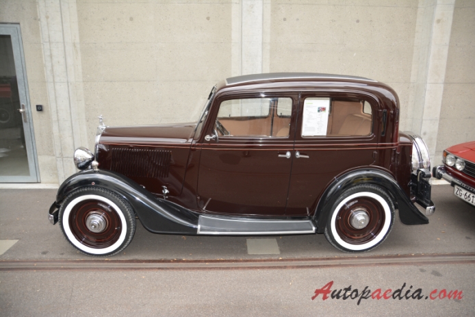 Fiat 508B Balilla 1934-1937 (1934-1937 Fiat 508 Balilla Berlina 4d), lewy bok
