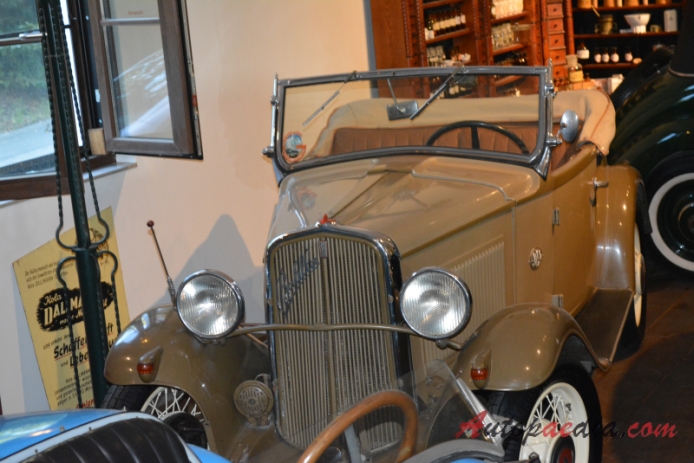 Fiat 508B Balilla 1934-1937 (1934 Fiat 508 Balilla Spider 2d), przód