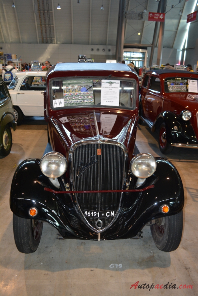 Fiat 508B Balilla 1934-1937 (1935 Fiat 508 Balilla Camioncino pickup 2d), przód