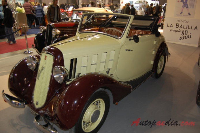 Fiat 508B Balilla 1934-1937 (1935 Fiat 508 Balilla Spider 2d), lewy przód