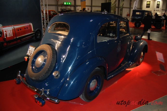 Fiat 508C Nuova Balilla 1937-1939 (1937 Fiat 508C Nuova Balilla 1100 berlina 4d), prawy tył