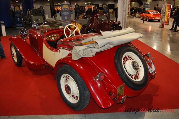 Fiat 522 1931-1933 (1931 2500cc roadster 2d), lewy tył