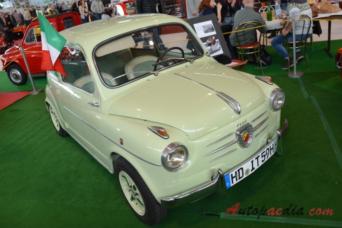 Fiat 600 1955-1969 (1959 Fiat 600 seria II Abarth replika), prawy przód