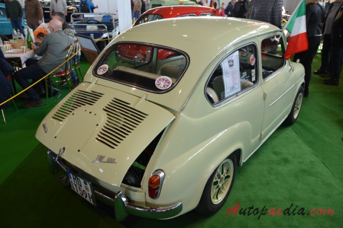 Fiat 600 1955-1969 (1959 Fiat 600 seria II Abarth replika), prawy tył