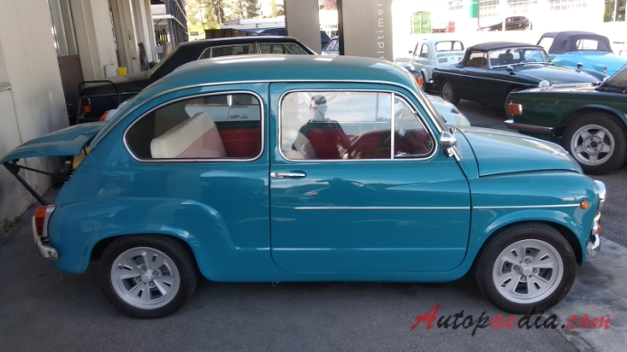 Fiat 600 1955-1969 (1964-1965 Fiat 600D seria II/Fiat 750), prawy bok