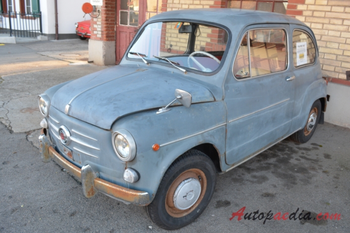 Fiat 600 1955-1969 (1965 Fiat 600D seria II), lewy przód