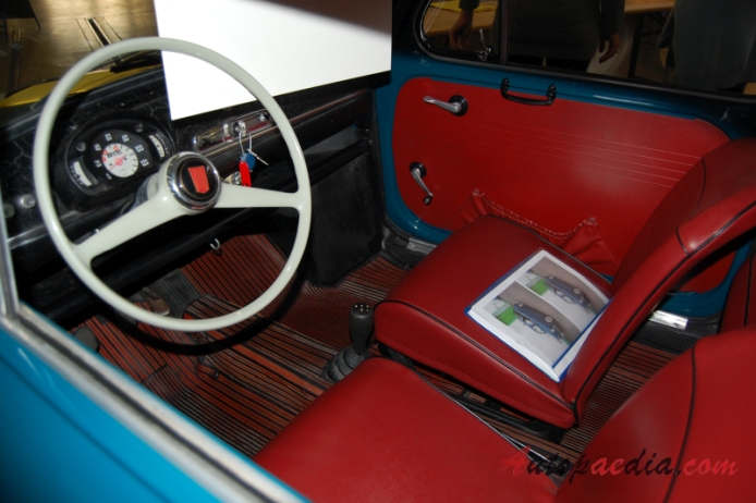 Fiat 600 1955-1969 (1970 Fiat 600D seria III/Fiat 750), wnętrze