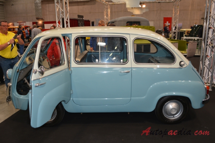 Fiat 600 Multipla 1956-1967 (1956-1958 Fiat Multipla 633ccm), lewy bok