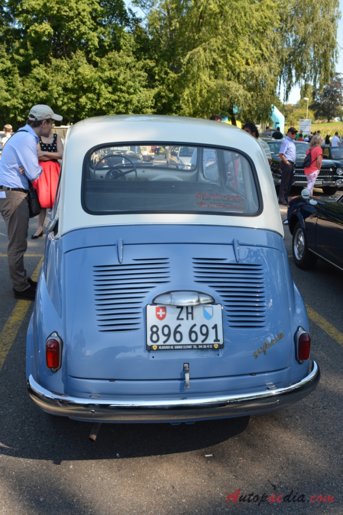 Fiat 600 Multipla 1956-1967 (1956-1958 Steyr-Fiat Multipla 633ccm), tył
