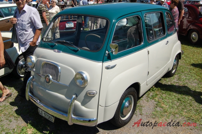 Fiat 600 Multipla 1956-1967 (1956 Fiat Multipla 633ccm), lewy przód