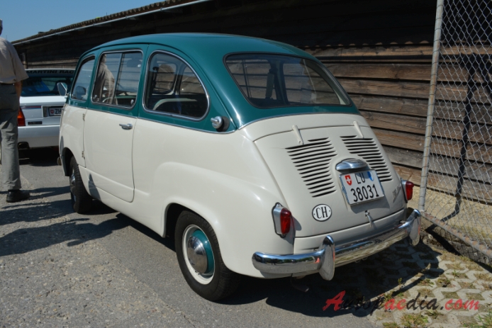 Fiat 600 Multipla 1956-1967 (1956 Fiat Multipla 633ccm), lewy tył