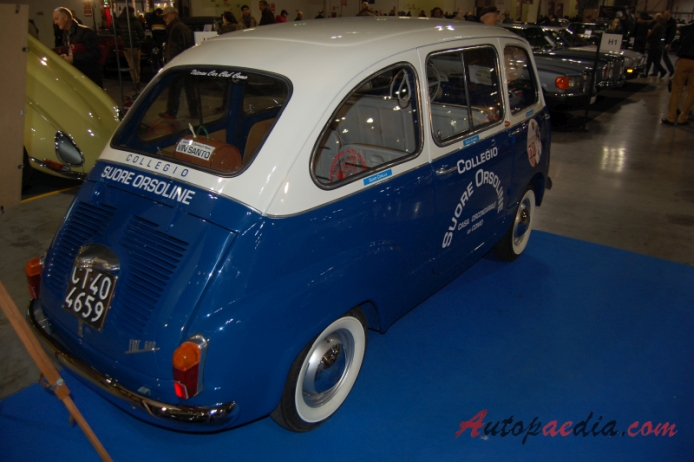 Fiat 600 Multipla 1956-1967 (1960-1967), prawy tył