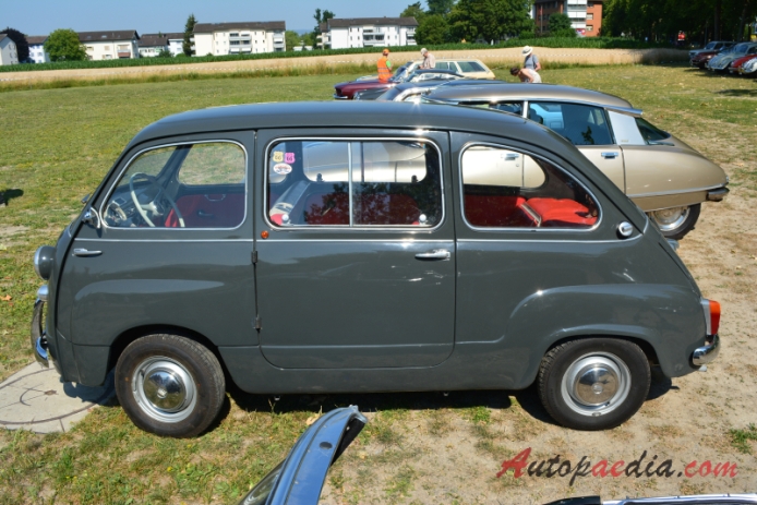 Fiat 600 Multipla 1956-1967 (1960-1967 Fiat Multipla 767ccm), left side view