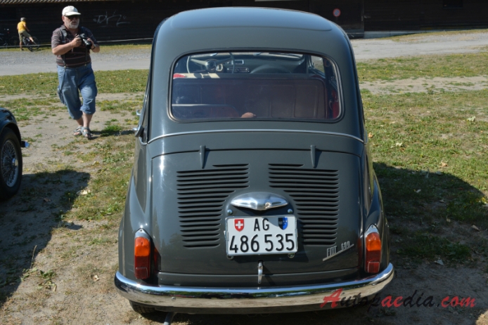 Fiat 600 Multipla 1956-1967 (1960-1967 Fiat Multipla 767ccm), tył