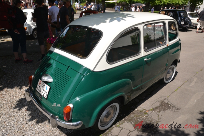 Fiat 600 Multipla 1956-1967 (1963), right rear view