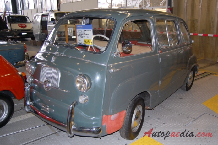 Fiat 600 Multipla 1956-1967 (1963 Fiat Multipla 767ccm), lewy przód