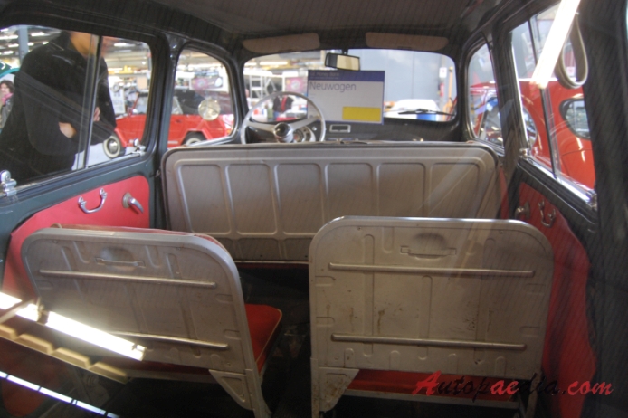 Fiat 600 Multipla 1956-1967 (1963 Fiat Multipla 767ccm), wnętrze