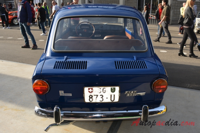 Fiat 850 1964-1973 (1968-1973 Fiat 850 Special sedan 2d), tył