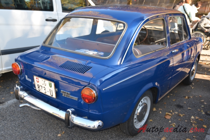 Fiat 850 1964-1973 (1968-1973 Fiat 850 Special sedan 2d), prawy tył