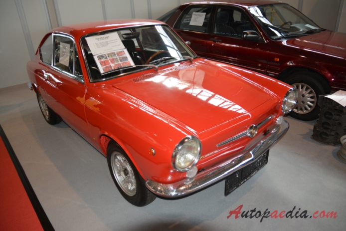 Fiat 850 Coupé 1965-1971 (1967 Fiat 850 Abarth Coupé 2d), prawy przód