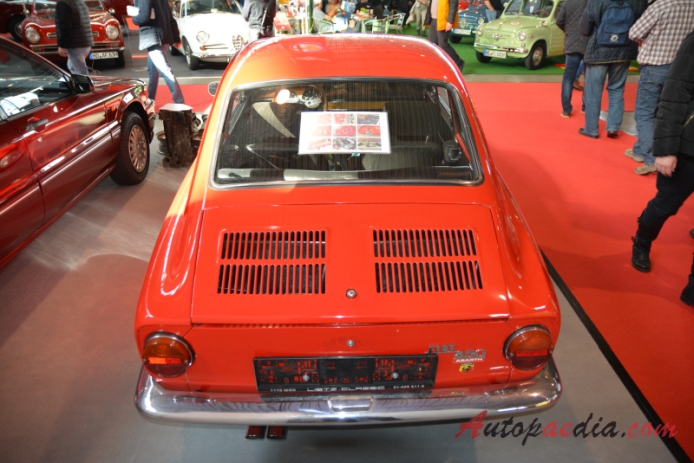 Fiat 850 Coupé 1965-1971 (1967 Fiat 850 Abarth Coupé 2d), tył