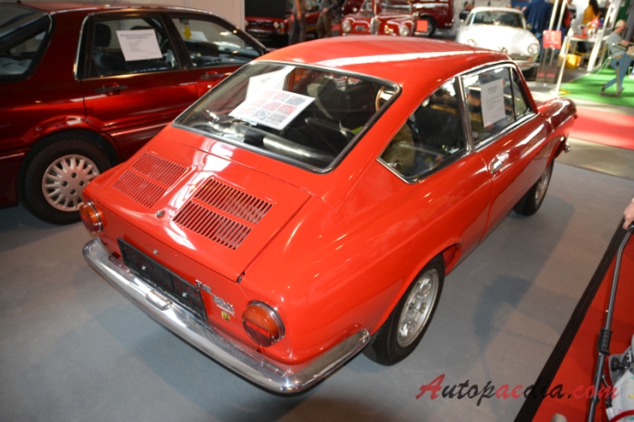 Fiat 850 Coupé 1965-1971 (1967 Fiat 850 Abarth Coupé 2d), prawy tył