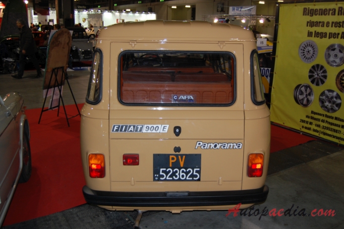 Fiat 900 1976-1986 (1980-1981 Fiat 900E Panorama minibus 4d), rear view