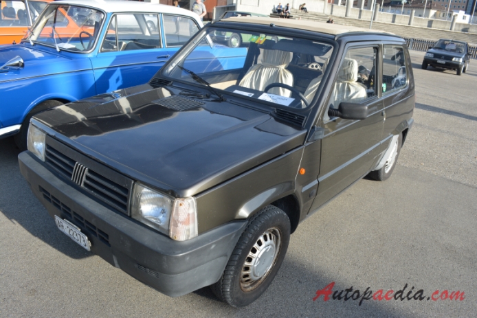 Fiat Panda 1. generatiom Mk2 1986-2003 (1992 Fiat Panda Cafe 1000 fire hatchback 3d), lewy przód