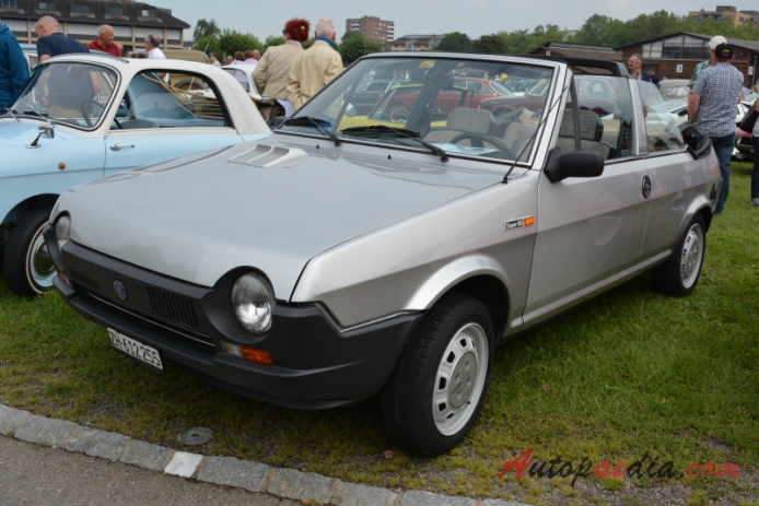 Fiat Ritmo 1st series 1978-1982 (1983 Super 85 Bertone cabriolet 2d), left front view