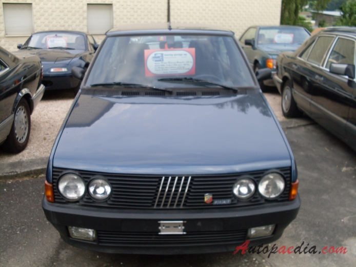 Fiat Ritmo 2nd series 1982-1988 (1986 Abarth 125 TC), front view