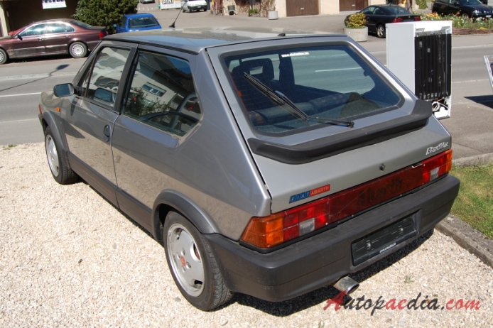 Fiat Ritmo 2nd series 1982-1988 (1986 Abarth 130 TC),  left rear view
