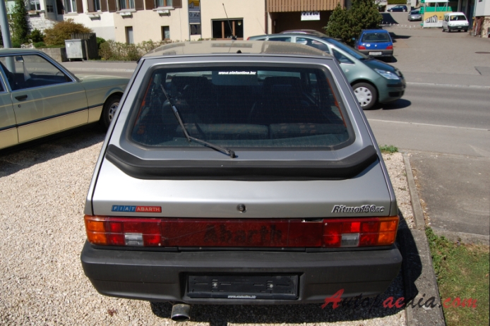 Fiat Ritmo 2nd series 1982-1988 (1986 Abarth 130 TC), rear view