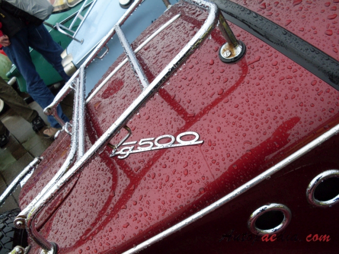 FMR Tg500 (Tiger) 1958-1961 (1959 convertible), rear emblem  