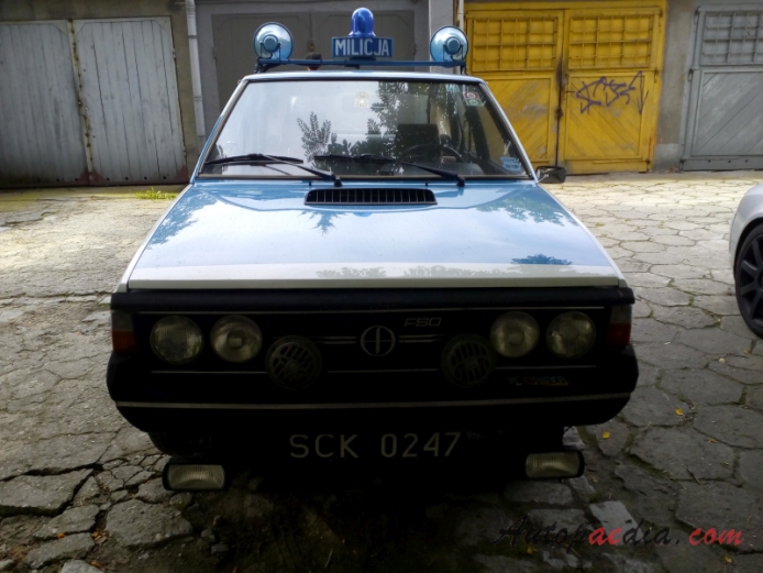 FSO Polonez MR78 (Borewicz) 1978-1983 (1983 milicja Radiowóz policyjny hatchback 5d), przód
