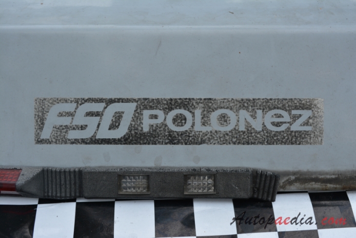 FSO Polonez MR83 (Borewicz) 1978-1986 (1983-1986 hatchback 5d), emblemat tył 