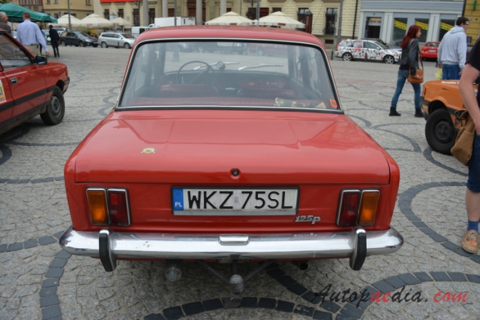 Polski Fiat 125p 1st generation 1967-1982 (1974 MR74 sedan 4d), rear view