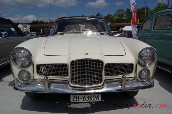 Facel Vega Facelia 1959-1962 (1961 1600 F2S cabriolet 2d), front view