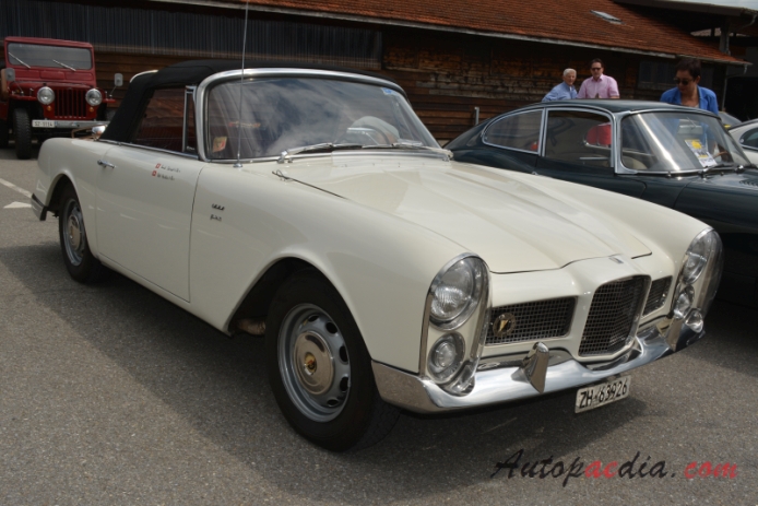 Facel Vega Facelia 1959-1962 (1961 1600 F2S cabriolet 2d), right front view