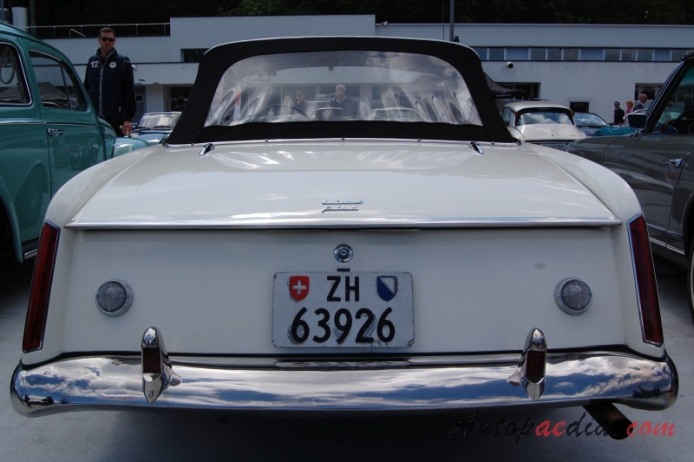 Facel Vega Facelia 1959-1962 (1961 1600 F2S cabriolet 2d), rear view