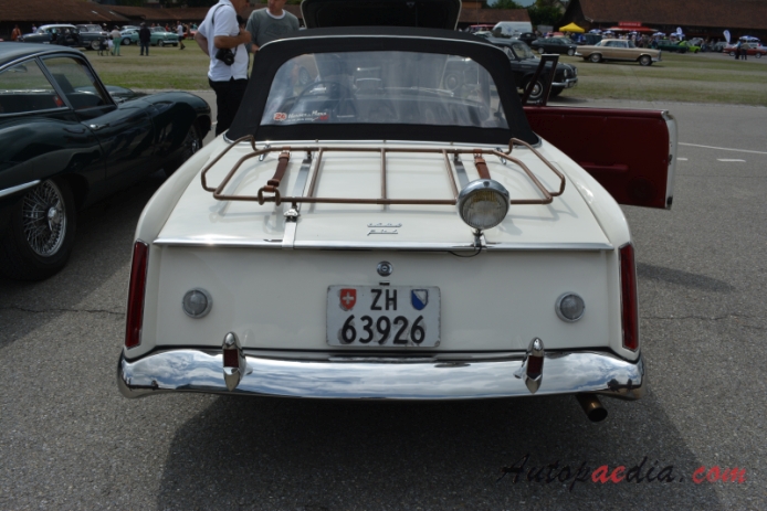 Facel Vega Facelia 1959-1962 (1961 1600 F2S cabriolet 2d), rear view