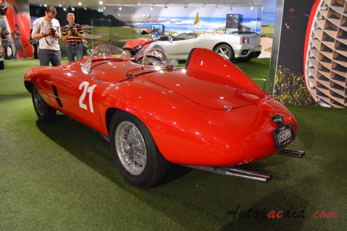 Ferrari 166 1948-1950 (1953 MM Spider Scaglietti 2d),  left rear view