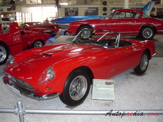 Ferrari 250 California 1957-1962 (1959 LWB cabriolet 2d), left front view