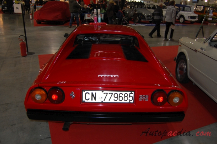 Ferrari 208 1980-1985 (1980-1982 GTS), rear view