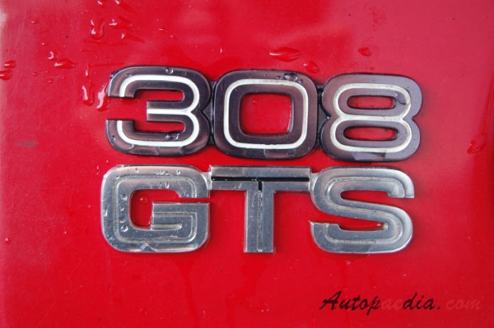 Ferrari 308 1975-1985 (1977-1980 GTS), emblemat tył 