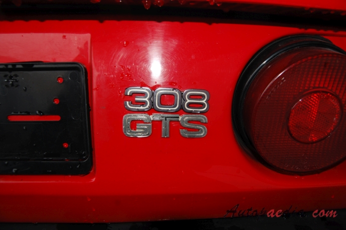 Ferrari 308 1975-1985 (1977-1980 GTS), rear emblem  